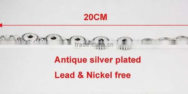 2015 New 18mm Ginger Snap Button Bracelet DIY Charm Interchangeable Handmade Pulseras Snap Bracelets photo-3