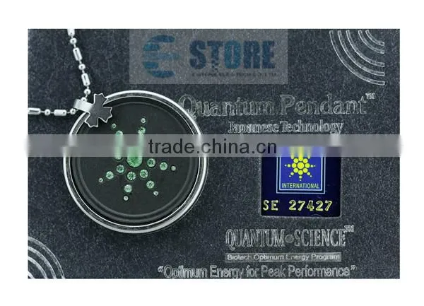 Green Crystal Japanese Quantum Energy Pendant Quantum Necklace Pendant Charms Pendant photo-2