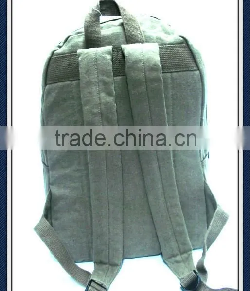 Washed Canvas Backpack Bag photo-2