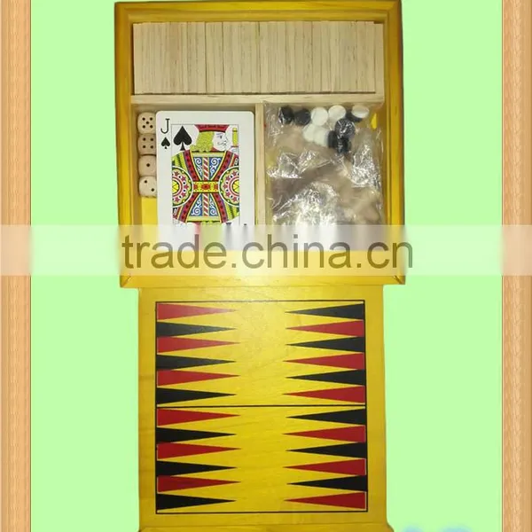 5 in 1 Wooden Game Set Wholesale Multi Chess Set Quality Choice photo-2
