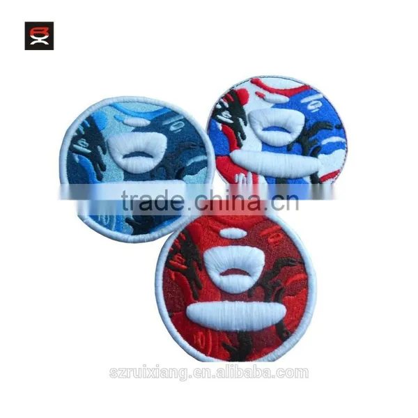 Heart Shaped Flower Spot Woven Label Woven Patch photo-2