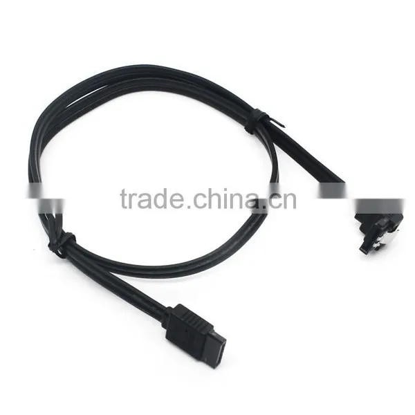 Black Sata Data Extention Cable Right to Straight 7 Pin photo-4