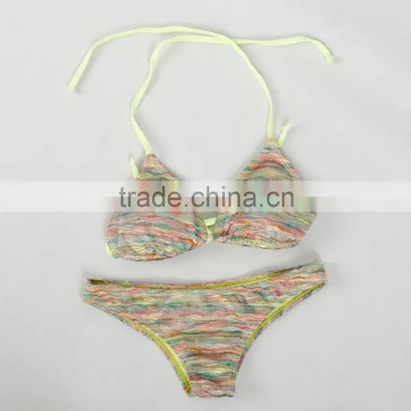 Trade Assurance OEM Service 2016 HOT Colorful Design Women / Girl Sexy Bikini Swimwear photo-3