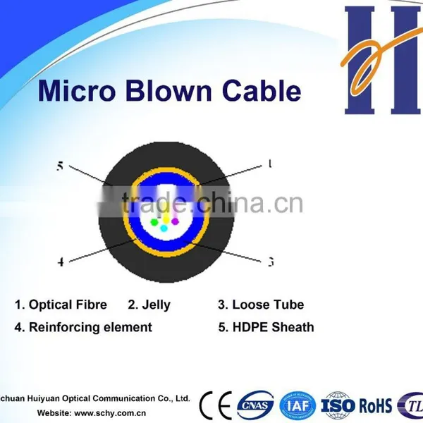 China Manufacturer Micro Central Loose Tube Optical Fiber Cable 2 Core photo-2