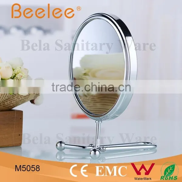 Foldable Table Mirror 8 Inch Round Double Side Makeup Mirror photo-3