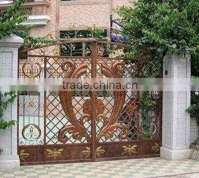Modern Fashionable Wrought Iron House Gate Designs photo-2
