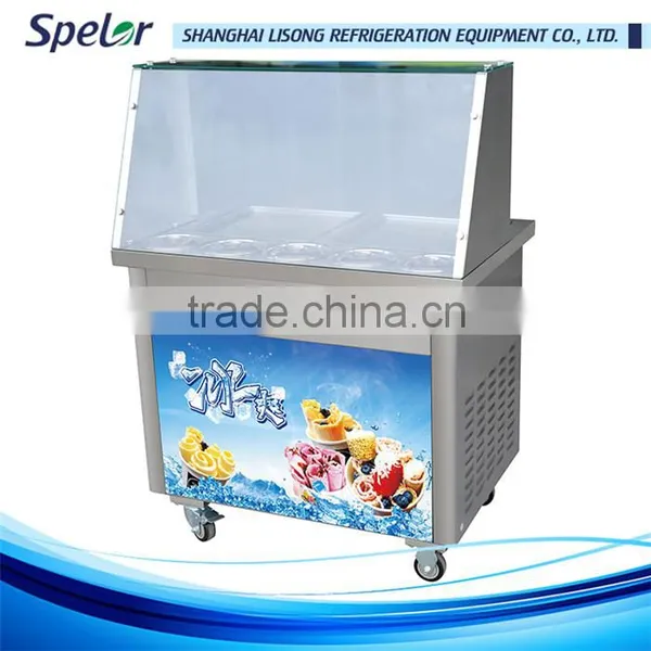 Cooling Faster Flat Pan Rolled Fried Ice Cream Machine photo-2