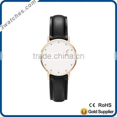 Luxury Ladies Watches Stainless Steel Diamond Watch Fashion Watch Genuine Leather Watch Quartz Watch