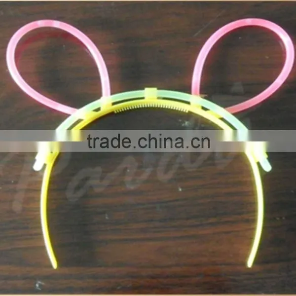 Party Glow Mouse Ears Hair Clips Light up Glow Hairband photo-3