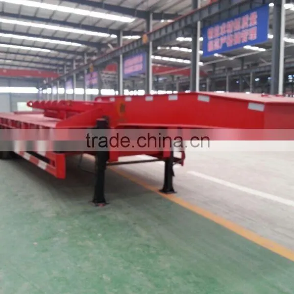 High Quality Low Price 60ton 3 Axle Low Bed Semi Trailer for Sale photo-2