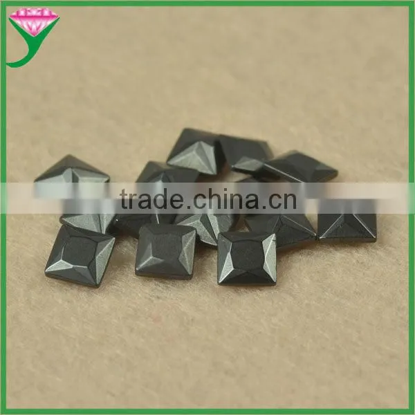 Wholesale Price Faceted Square Cut Hematite Magnetic Stone photo-3