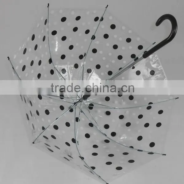 2015 Dome Shape Dot Print Best Selling POE Umbrella photo-2