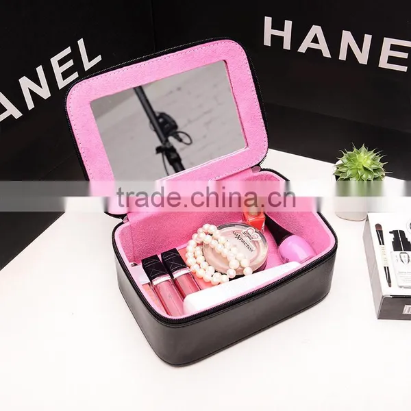 PU Leather Black Cosmetic Cases photo-2