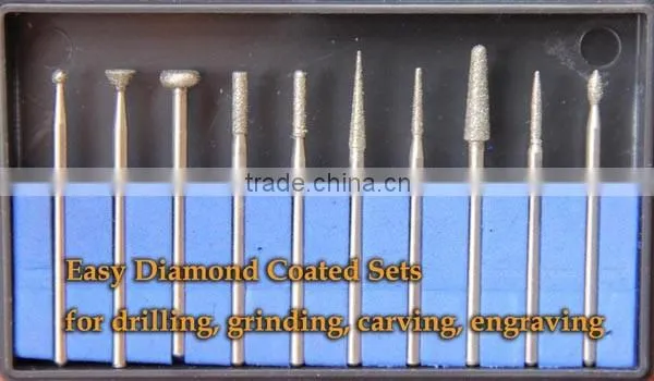 ZD101 Popular Lab Used Diamond Burs Kit Alloy Metal Polisher