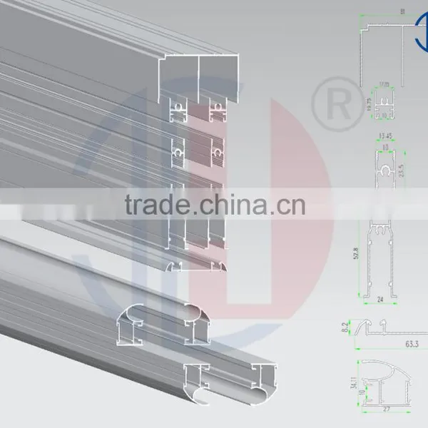 Alumium Components Niagara Doors Style ( Top - Bottom Tracks , Vertical Style, Top and Bottom Rails, Wheels ) photo-4