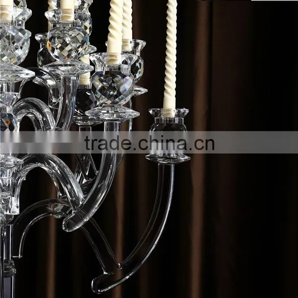 Wholesale Tall Crystal Candle Holder Centerpieces From photo-4