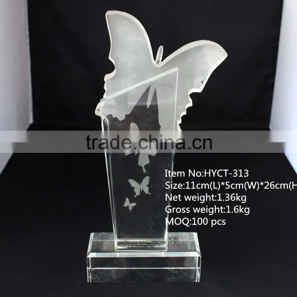 Hot Selling Crystal Butterfly Trophy for Sale photo-3