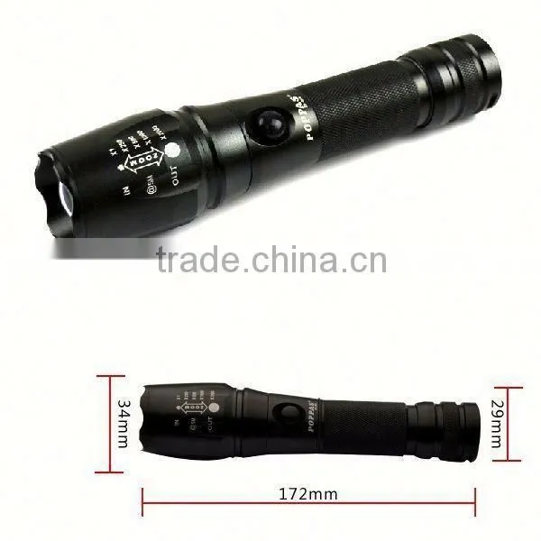 868 XM-L T6 LED Rechargeable Aluminum Adjustable Zoomable Flashlight Torch photo-3
