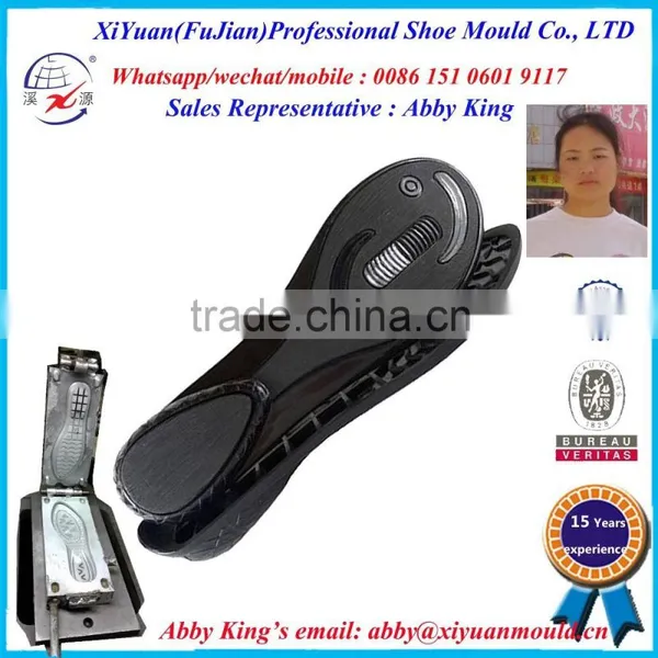 Customized Injection Lover PVC Shoe Sole no Air Blowing Mould Shoe Mould Maker in China