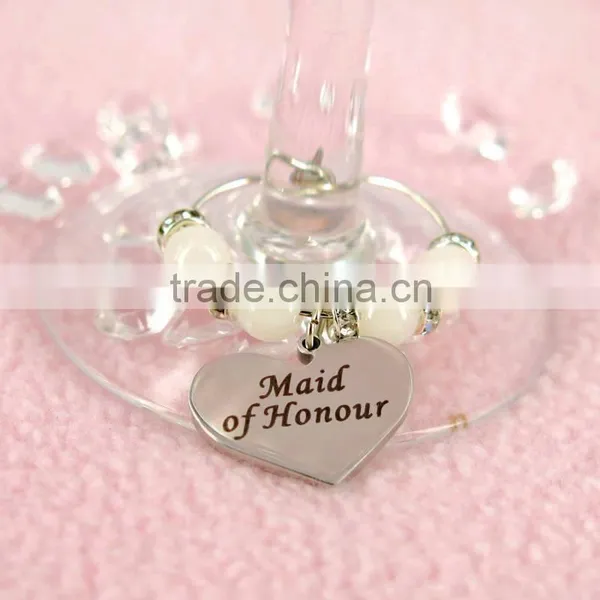 Party Design New Fashion Custom Your Own Letter Wine Glass Charms photo-6