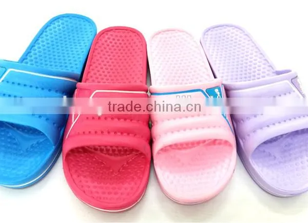 2015 Wholesale Ladies Bathroom Slippers Eva Injection Shoes