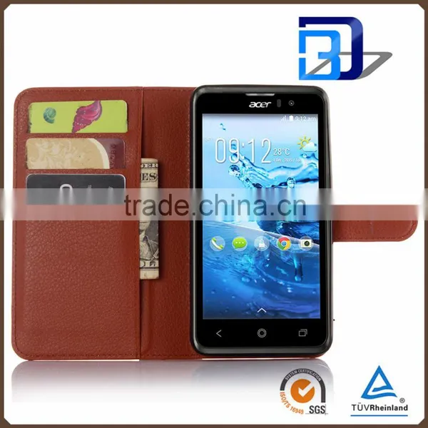 2016 New Products Wallet Card Holder Leather Imak Back Cover Case Skin Shield for Acer Liquid Z520 China Price photo-2