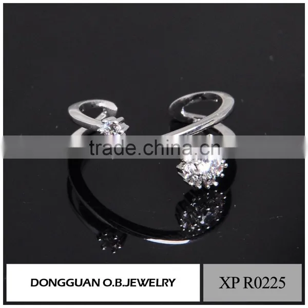 Hot Sale Handmade Engagement CZ Ring 925 Silver With Rhodium Plated Jewelry Wholesale photo-2