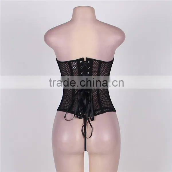2016 Hot Sale Black Colour Sexy Mature Corset for Ladies photo-4