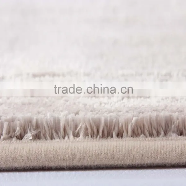 DADA Solid Color Microfiber Densely Shagge Bathroom Carpet Non-skid Mat photo-6