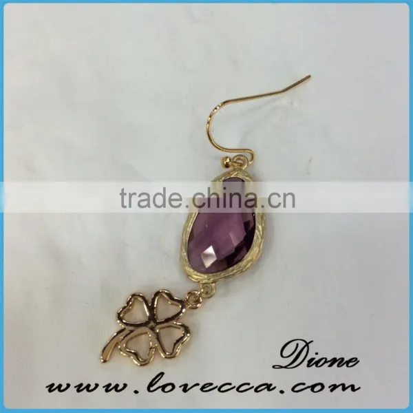 Summer Fashion Women Styles Europe and America Teardrops Stones Earrings photo-5