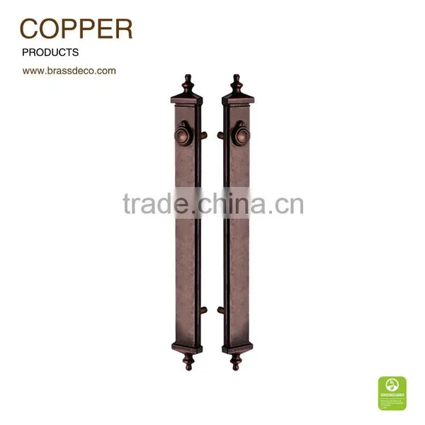 Hotel Entrance Door HK 1201 BCU-A Copper Door Luxurious Handle