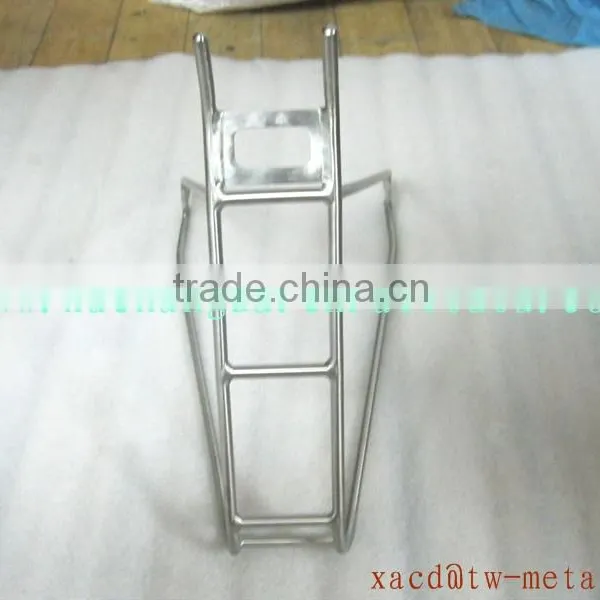 Ultra Light Weight Titanium Bicycle Rear Panier Rack With Handing Brush Finished Capacity 25kg Minimalist Design Rear Rack photo-3