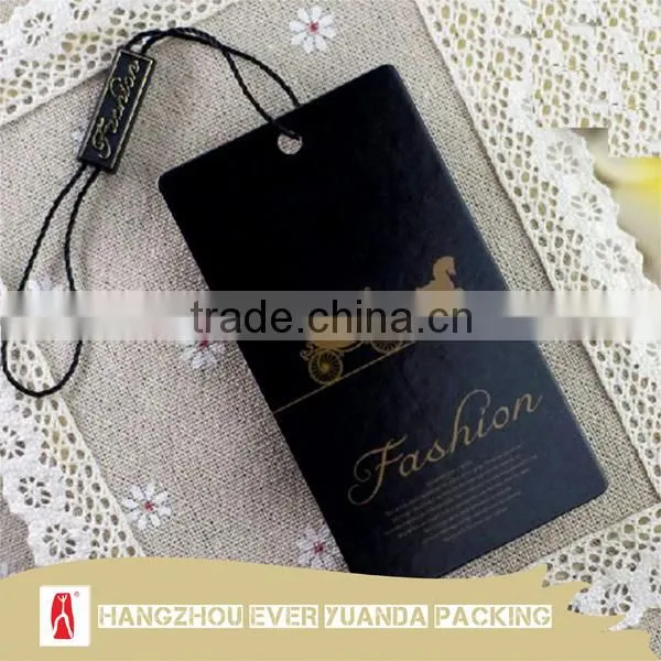 Black Label Hang Tags for Clothing