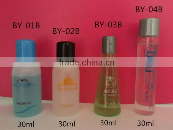OEM hotel amenities bottle sets/ New Design customized hotel amenities shampoo and conditioner