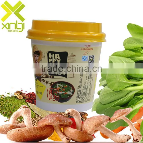 Savory Freeze Dried Cup Packed 6g Bag Packed Chicken Flavour Instant Mushroom Soup photo-3