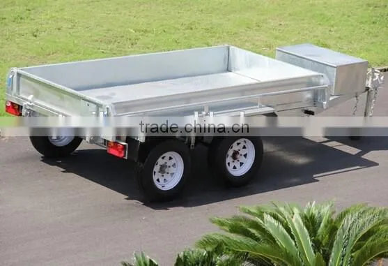 2016 Australia Hot Sales!!!10x5ft Hot Dipped Galvanized Hydraulic Heavy Duty Farm Used Tandem Trailer photo-6