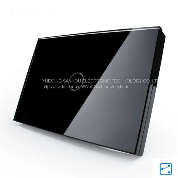 US Standard One Gang Two Way Crystal Glass Panel Touch Switch photo-5