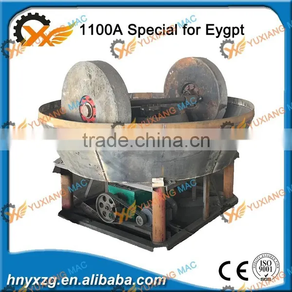 Yuxiang Machinery Gold Pan Mill Grinding Machine for Mineral Ore photo-2