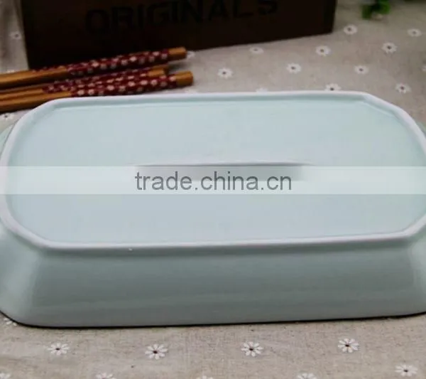 KC-00049 High Temperature Decal Ceramic Dinner Plate, Ceramic Fish Plate photo-3