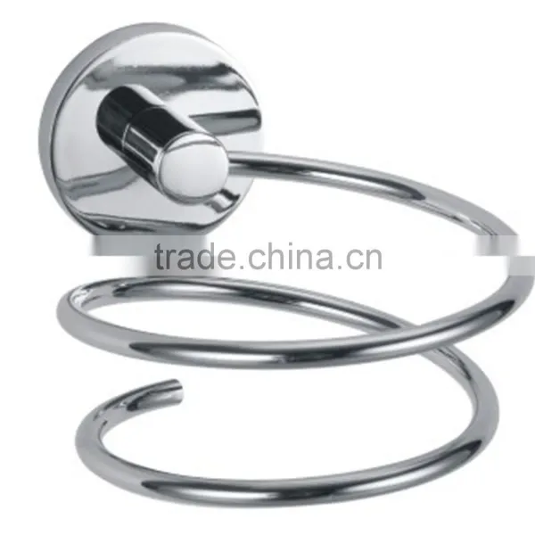 Stainless Steel Wall-Mounted Spiral HairDryer Holder photo-2