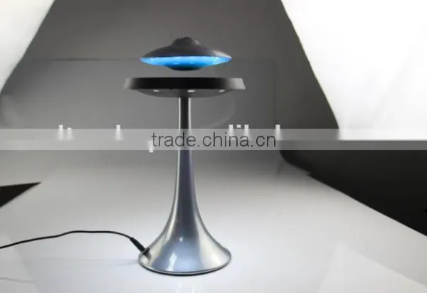 Magnetic Floating Levitation Bluetooth Loudspeaker Box With Led Light, Wireless Flying Saucer Shape Glowing Voice Box photo-2