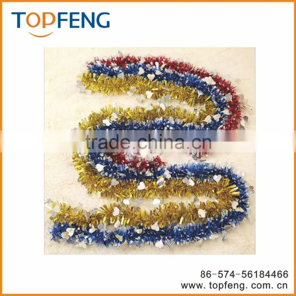 Christmas Tinsel With Heart Shape/stage Decoration for Festival/ornament Christmas photo-2