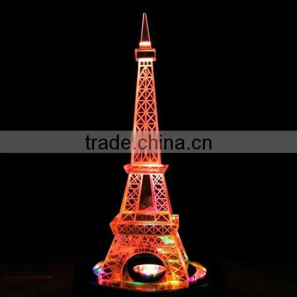 3D Crystal Decoration Pieces Crystal Eiffel Tower photo-3