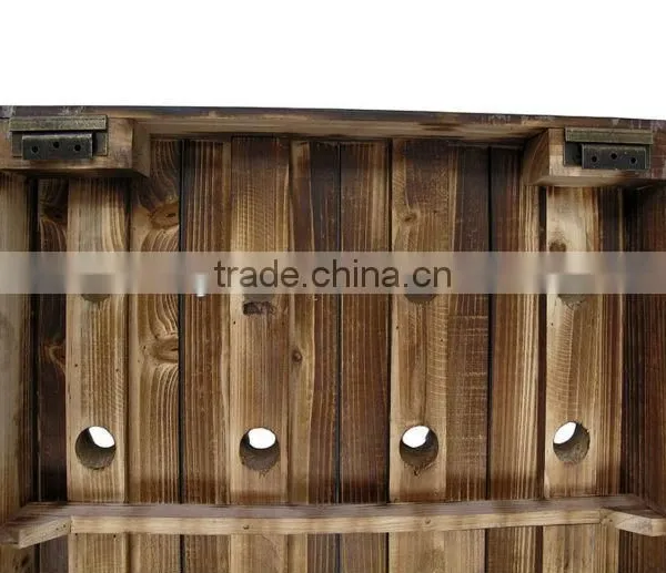 Wall Mounted Wooden Wine Holder/durable Quality Wine Rack/solid Wooden Wine Rack photo-4