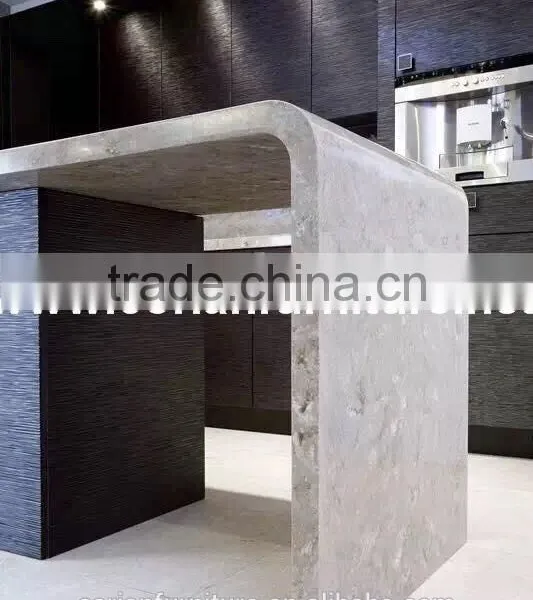 Artificial Marble Material and Custom Sized Made Design Kitchen Island photo-2