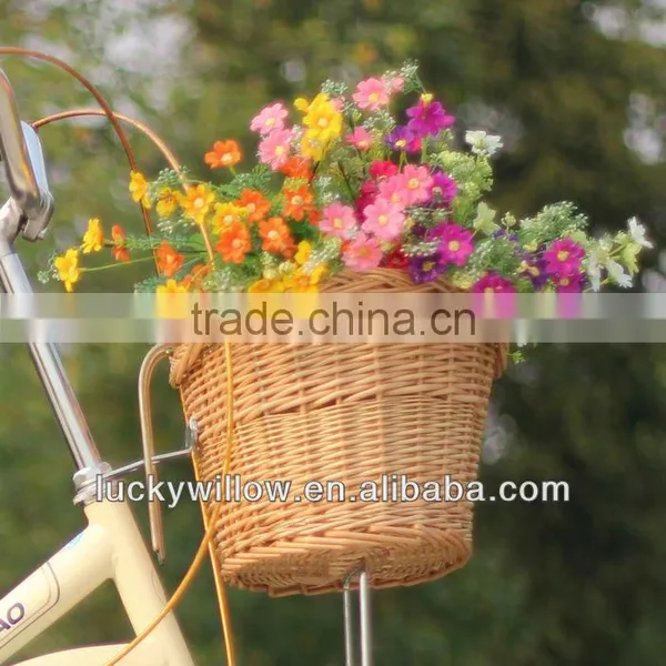 Removable Woven Wicker Bicycle Basket photo-4