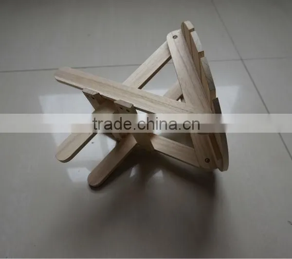 Practical Wooden Folding Stool photo-2