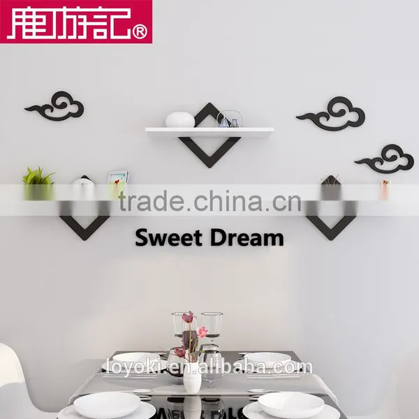 2017 New Arrival Mdf Wood Home Wall Mount Shelf Floating Shelf photo-2