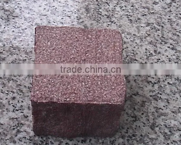 Red Paving Stone Red Granite Driveway Paving Stone Granite Mesh Paver photo-3