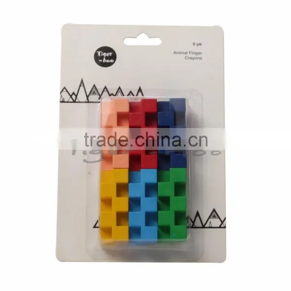 Cartoon Pattern 6Pcs Pack Puzzle Bath Crayon photo-3